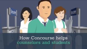 How Concourse helps counselors and students